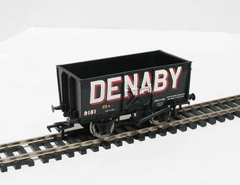 16 ton slope sided pressed side door mineral wagon in Denaby livery