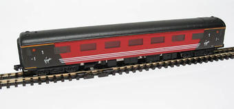 Mk2F TFO 1st open 65ft coach in Virgin Trains red & black livery - 3381