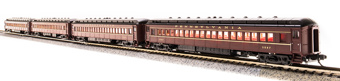 Pennsy P70 heavyweight of the Pennsylvania Railroad - tuscan red with black roof 4-Pack