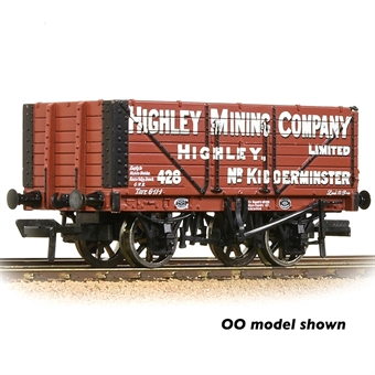 7 Plank Wagon End Door 'Highley Mining Company Ltd.' Red