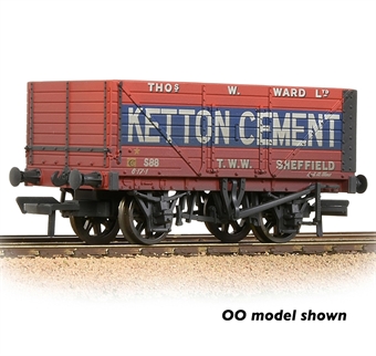 8 Plank Wagon End Door S85 Ketton Cement - weathered