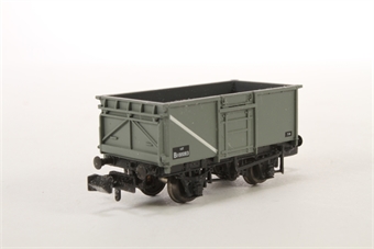 16 Ton Steel Mineral Wagon with End & Top Flap Doors B100083 in BR Grey Livery