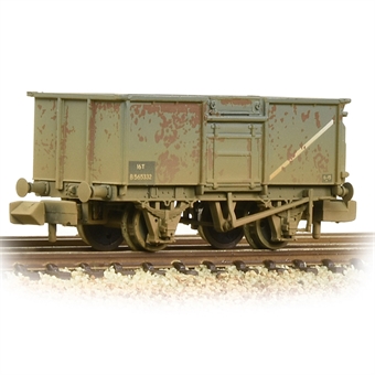 BR 16T Steel Mineral Wagon With Top Flap Doors BR Grey (Early) [W]