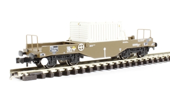 FNA nuclear flask wagon with sloping floor & oval buffers - flask 38
