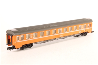 Eurofima type Bmoz 2nd class passenger car 61 81 21-70 015-6 of the OBB