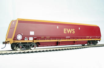 104 ton Thrall HTA bulk coal hopper wagon in EWS livery