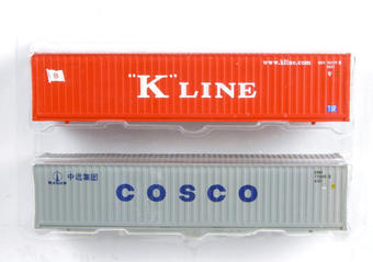 40ft container K-Line & Cosco - Pack of 2