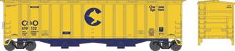 Airslide 4180 covered hopper of the Chessie System - yellow 619132