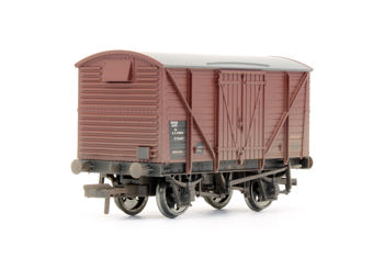 12 Ton BR Planked Vent Van B767014 in BR Bauxite Livery with Engineering Works Data & Markings (weathered) - Limited Edition for Kernow Model Rail Centre