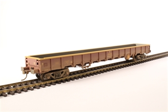 MOA Monsterbox low-sided bogie box wagon in EWS livery - weathered