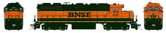 GP38 EMD of the Burlington Northern Santa Fe #2157