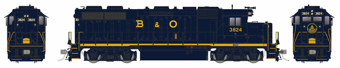 GP38 EMD of the Baltimore and Ohio #3801 - digital sound fitted