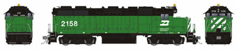 GP38 EMD of the Burlington Northern #2158 - digital sound fitted
