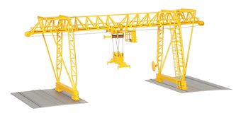 DEMAG container crane HO scale