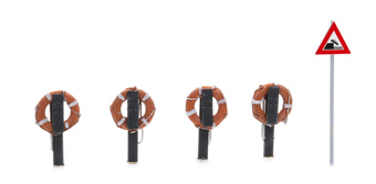 Lifebuoys on Poles