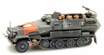German Army Sd. Kfz 251/1B with Swastika Flag, Gray
