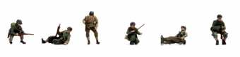 US Infantry Sitting on Tank - pack of 6