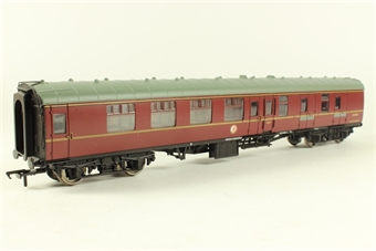 BR1 MK1 BSK Brake Corridor Coach E34007 in BR Maroon Livery with Roundel
