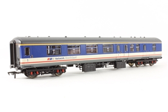 BR MK2 BFK 1st Class Brake Corridor Coach 17040 in BR Network South East' Blue, Grey & Red Stripe Livery