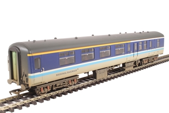 Mk 2A BFK 35516 in Regional Railways livery - weathered with passenger figures