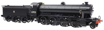 Class O2/2 'Tango' 2-8-0 63933 in BR black with early emblem, GN cab and tender