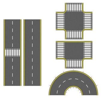 UV Printed PVC Asphalt Road Set