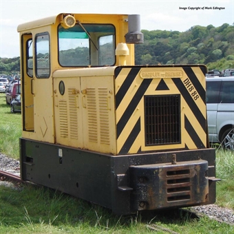 Baguley-Drewery 4 wheel 70hp diesel shunter DH88 in RNAD yellow