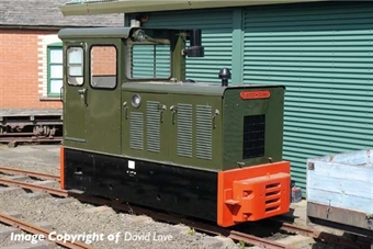 Baguley-Drewery 4 wheel 70hp diesel shunter in plain green