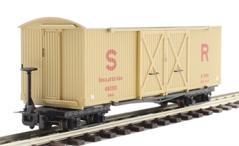WD Bogie covered goods wagon in SR cream