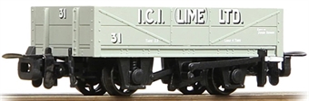 RNAD rebuilt 4-wheel open wagon in ICI Buxton Lime grey - 31