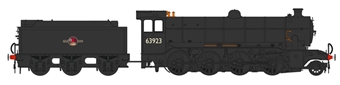 Class O2/1 'Tango' 2-8-0 63923 in BR black with late crest, LNER cab and GN tender