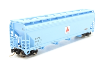 4-bay ACF 5250 covered hopper of Citgo - blue with blue and red logo with black lettering 5279