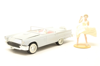 Ford thunderbird with Marilyn Monroe figure