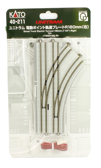 UniTram Street Track Electric Turnout 180mm Right