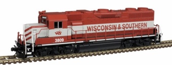GP38-2 Phase 2 EMD 3809 of the Wisconsin & Southern - digital sound fitted