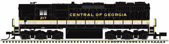 SD35 EMD 222 of the Central of Georgia - digital sound fitted