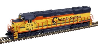 SD50 EMD 8636 of the Chessie System