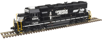 GP38 EMD 5669 of the Norfolk Southern - digital fitted