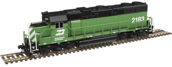 GP38 EMD 2183 of the Burlington Northern - digital fitted