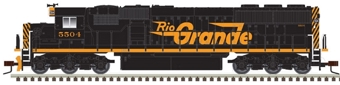 SD50 EMD 5504 of the Rio Grande - digital sound fitted