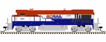 B36-7 GE 3607 of the British Columbia Railway