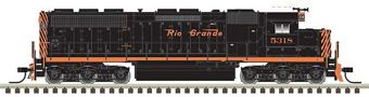 SD45 EMD 5318 of the Rio Grande - digital sound fitted