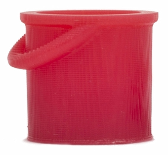 3D Red Fire Buckets