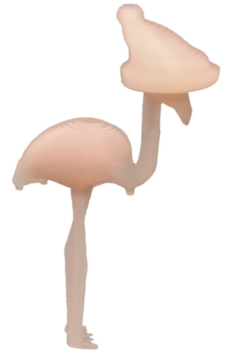 Christmas Flamingo with Santa Hat Lawn Ornaments