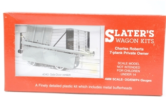 7-plank Charles Roberts private owner wagon kit with side door