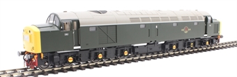 Class 40 in BR green with full yellow ends and centre headcode panel - unnumbered