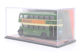 Leyland PD1/ECW d/deck bus in Crosville Motor Services green