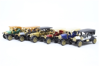 Set of six Vintage cars