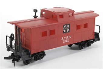 Cupola Caboose #1951 of the Atchison, Topeka & Santa Fe Railroad