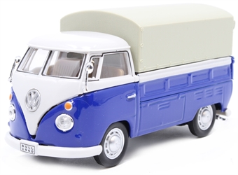VW T1 Pick Up White And Blue